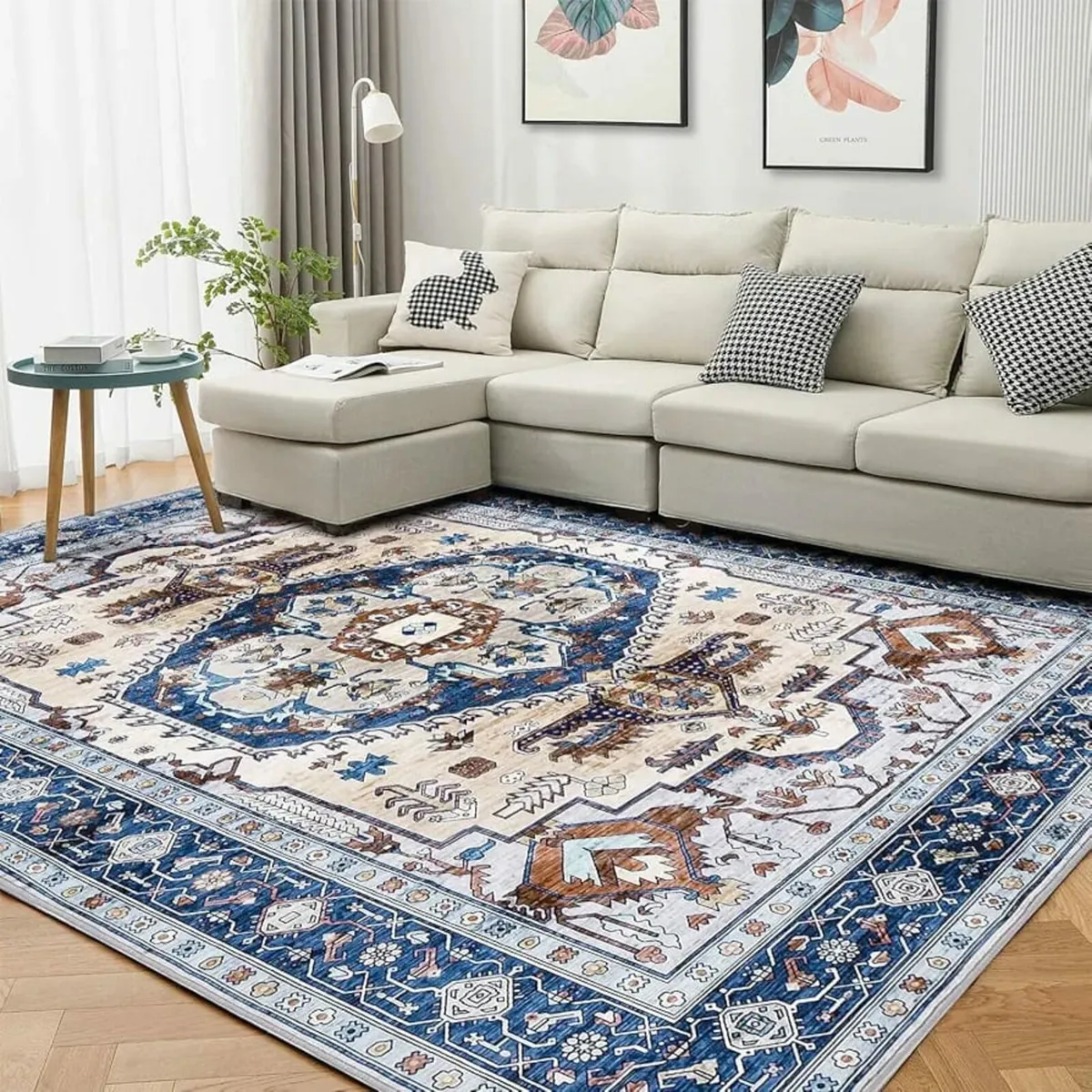Rugs Living Room Large 160x230cm Area Rugs Vintage - Image 1