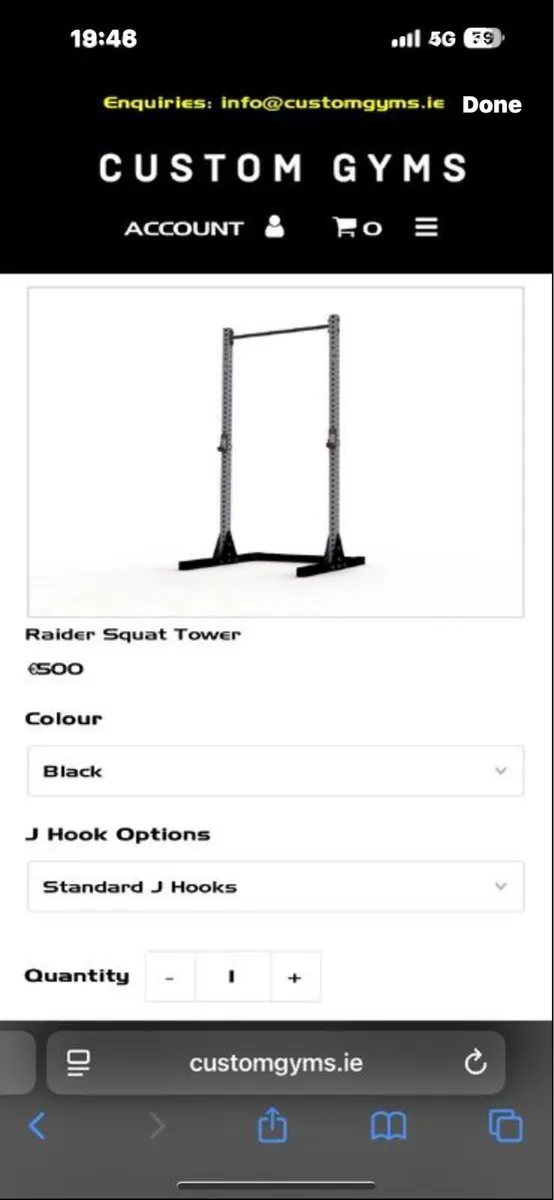 CUSTOM GYM EQUIPMENT RAIDER SQUAT RACK, HEAVY!!! - Image 1