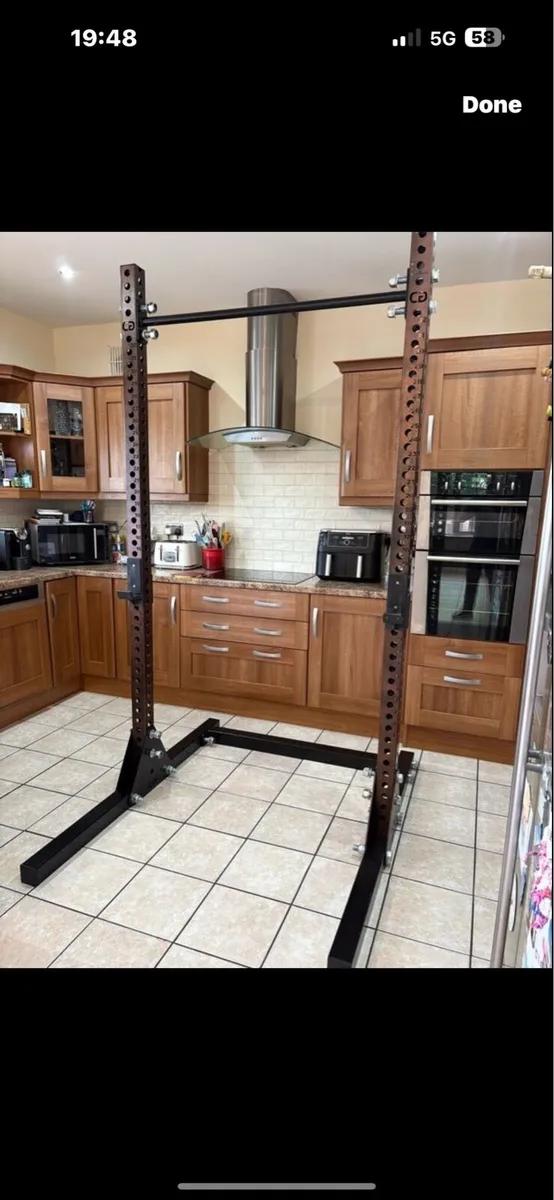 CUSTOM GYM EQUIPMENT RAIDER SQUAT RACK, HEAVY!!! - Image 2