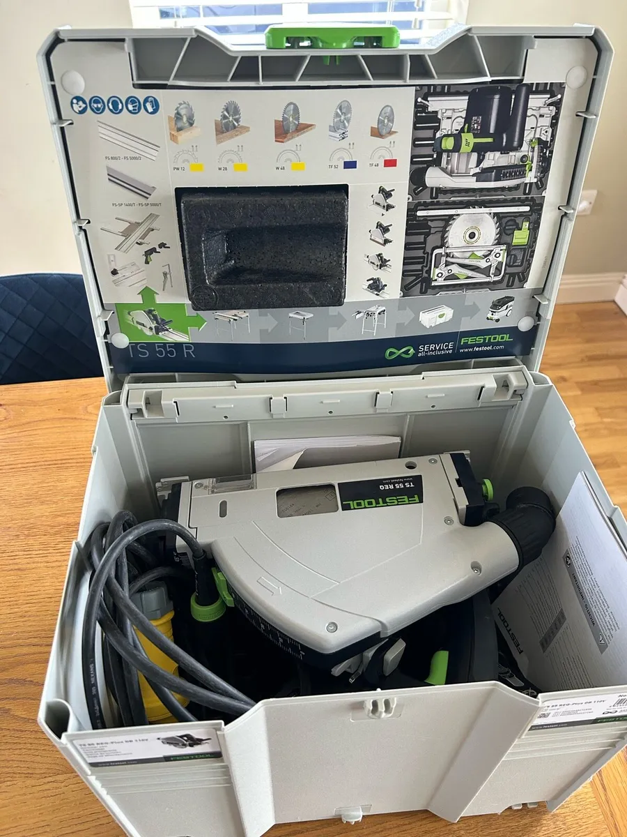 Festool TS55 plunge cut saw and rails - Image 3