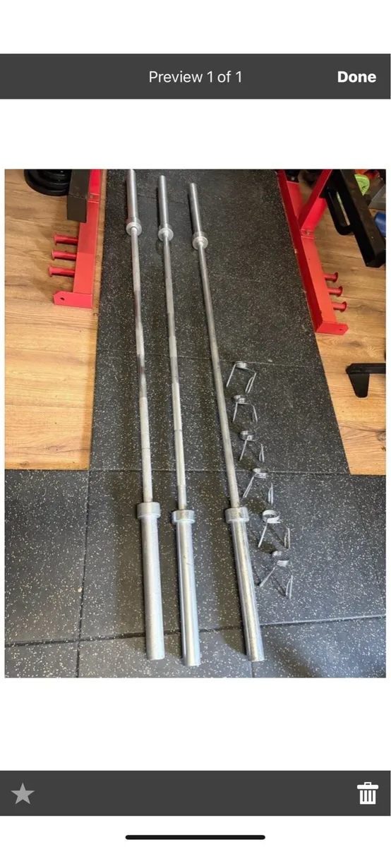 Cheap 3 X 7 Foot Olympic (2 Inch) Barbells +Collar