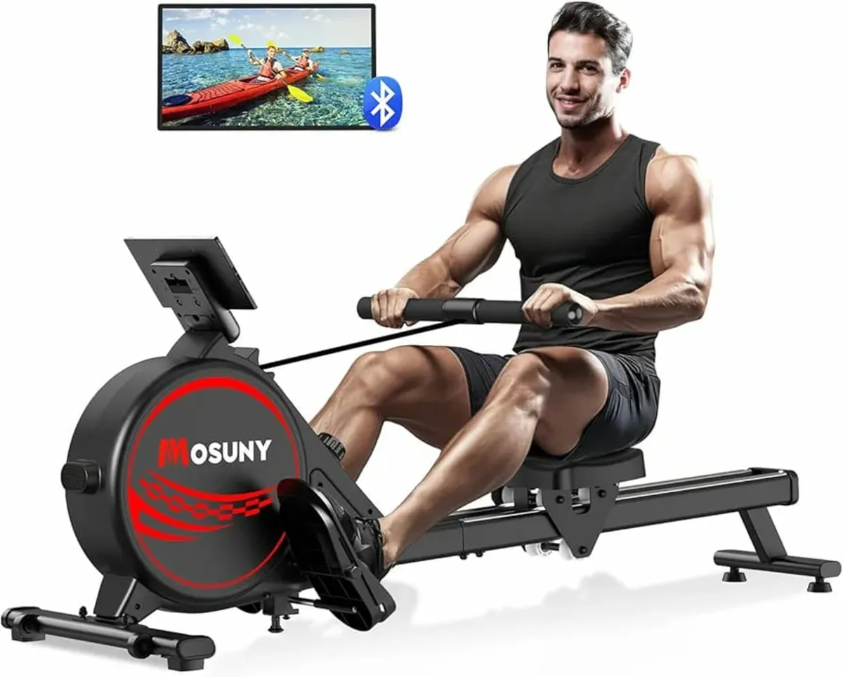Rowing Machine, MOSUNY Magnetic Rowing Machines fo - Image 1