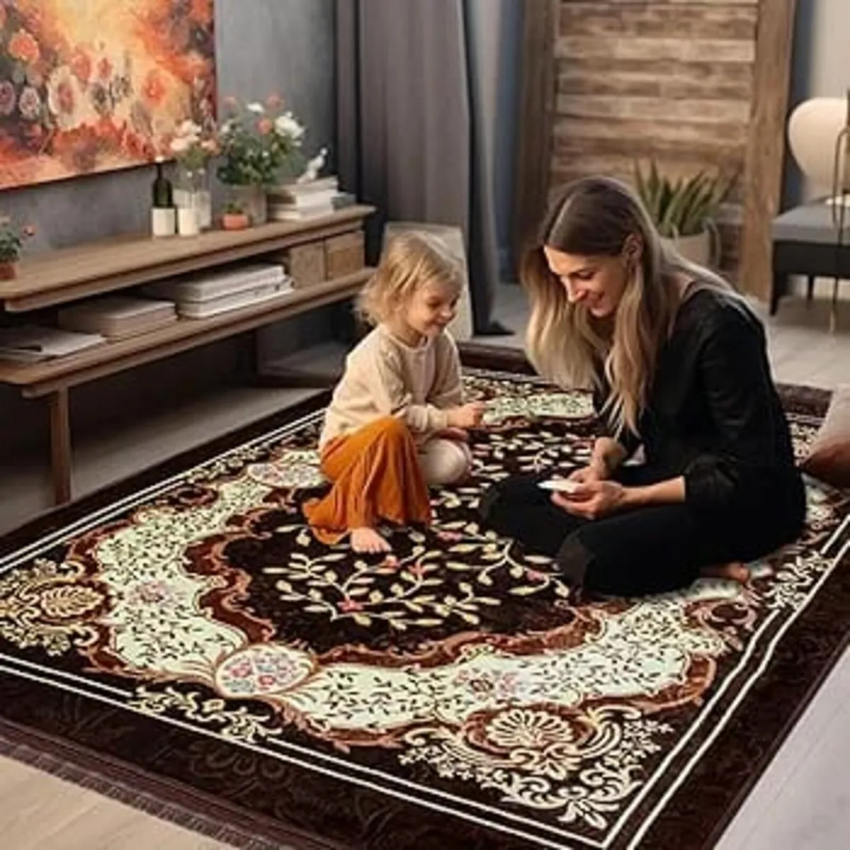Area Rugs Living Room 2x3 m Extra Large Rug, Carpe - Image 3
