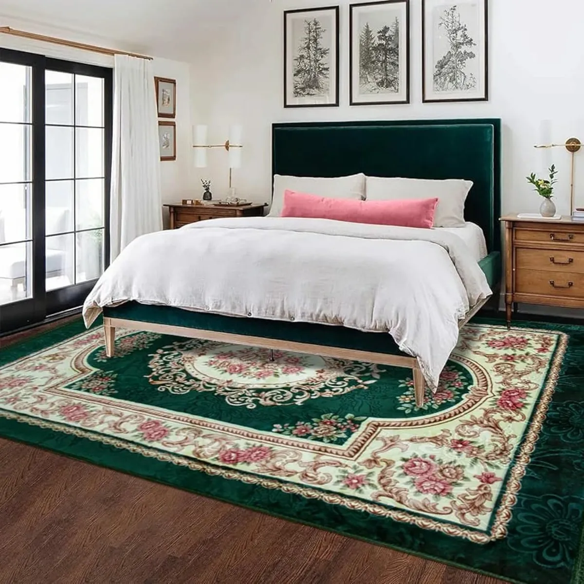 Green Rugs Living Room 2x3m, Cheap Extra Large Rug - Image 2