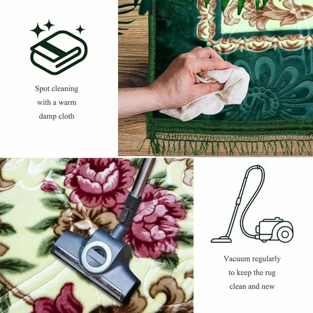 Green Rugs Living Room 2x3m, Cheap Extra Large Rug - Image 4