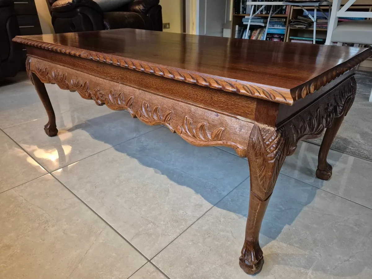 Lovely mahogany coffee table - Image 4