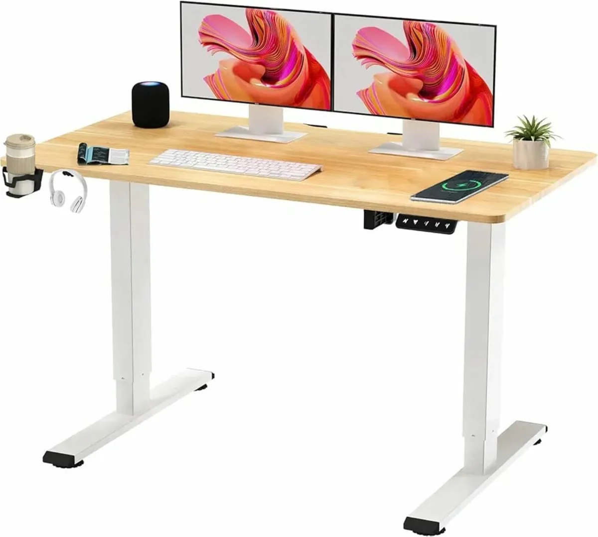 QS+110 * 60 Electric Standing Desk ONE PIECE Heigh - Image 1