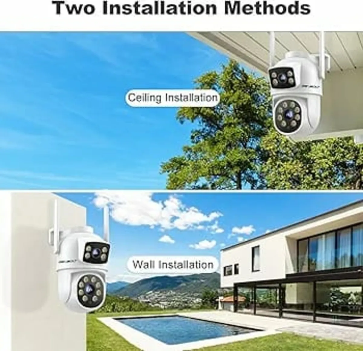 PTZ WiFi Security Camera Outdoor, CCTV Camera with - Image 3