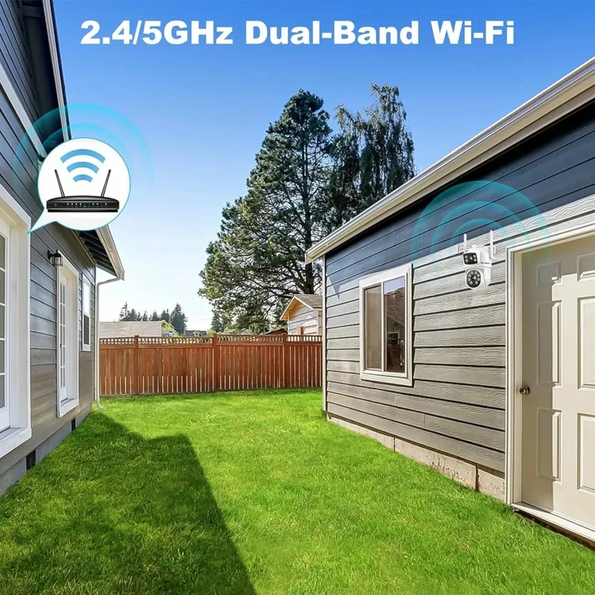 PTZ WiFi Security Camera Outdoor, CCTV Camera with - Image 4