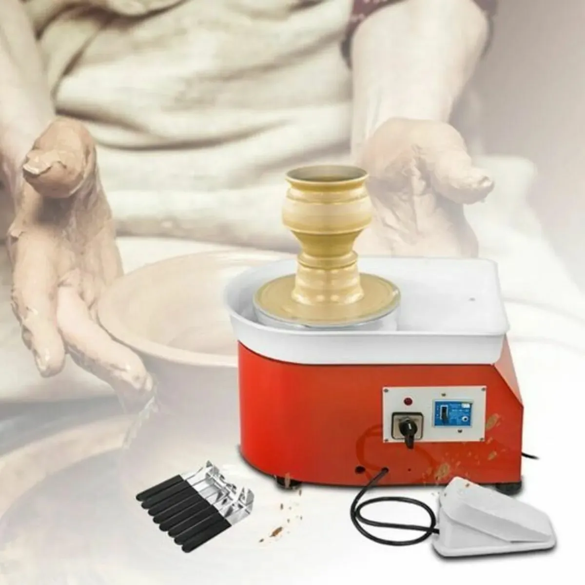 Electric Pottery Wheel Machine  280W DIY Clay 25cm - Image 4