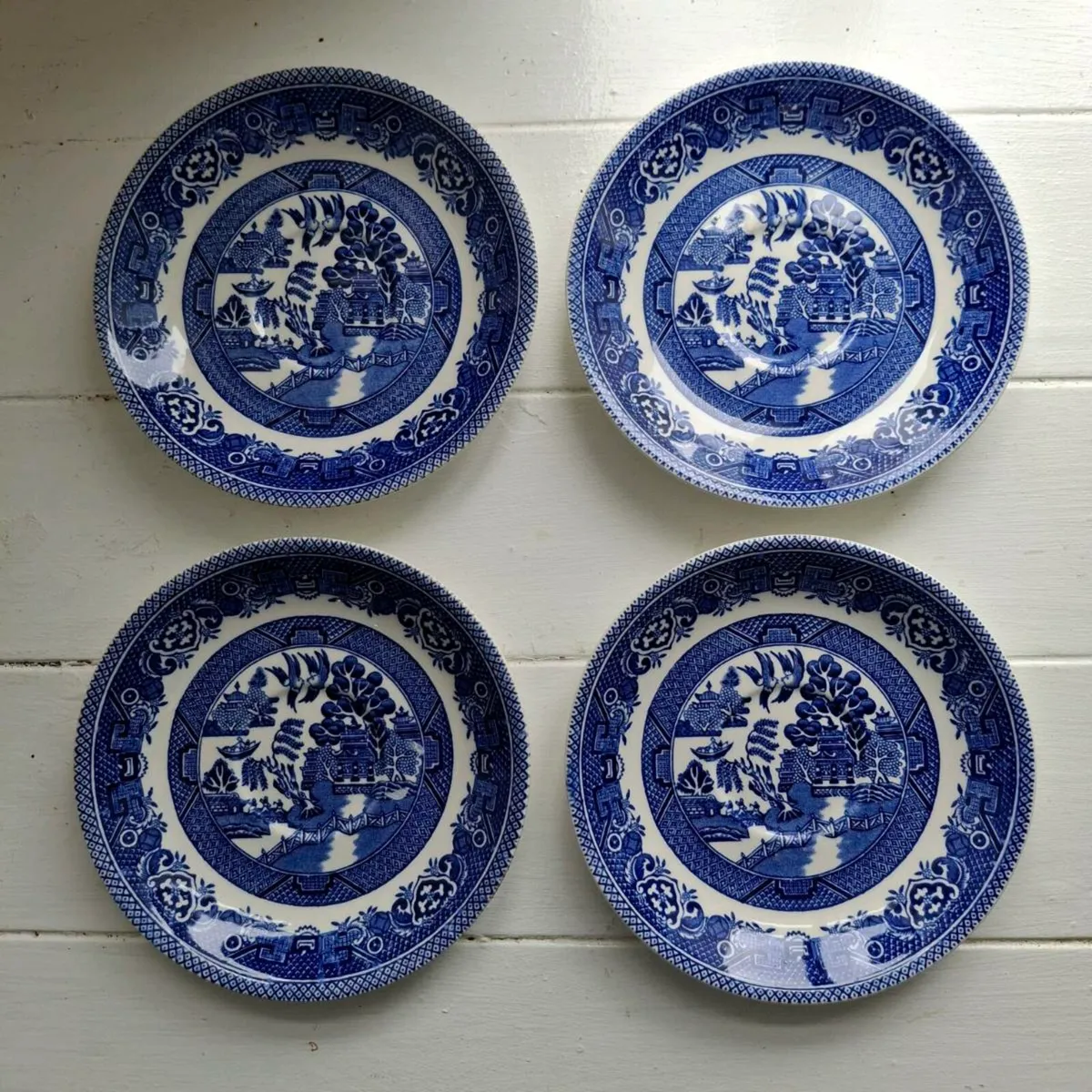 Myott Old Willow Saucers - Image 1