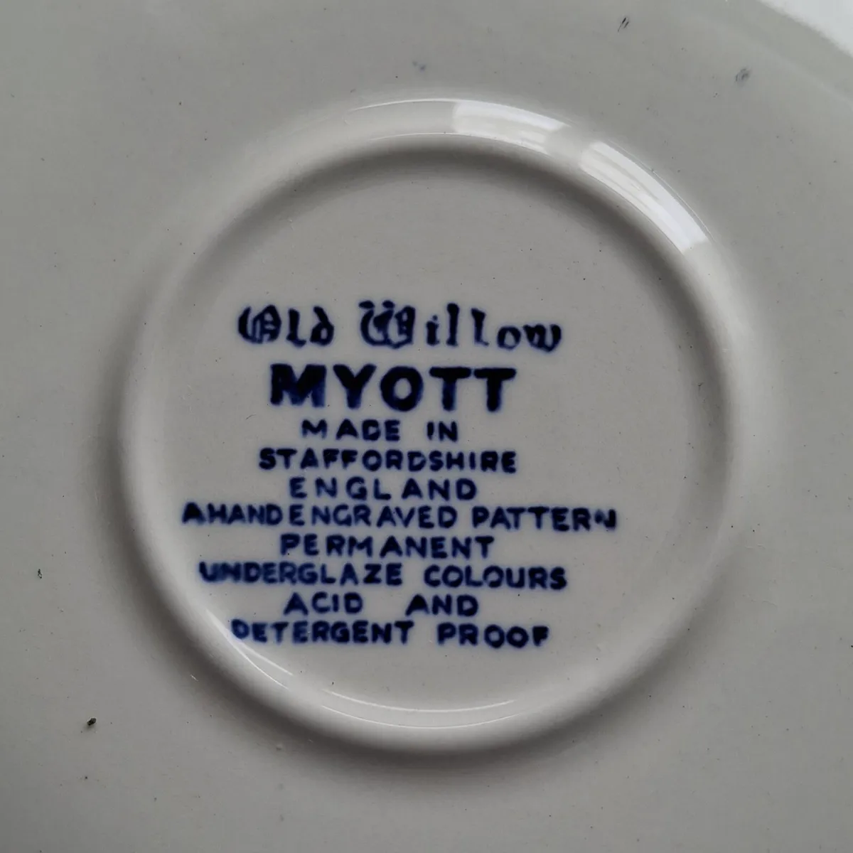 Myott Old Willow Saucers - Image 3