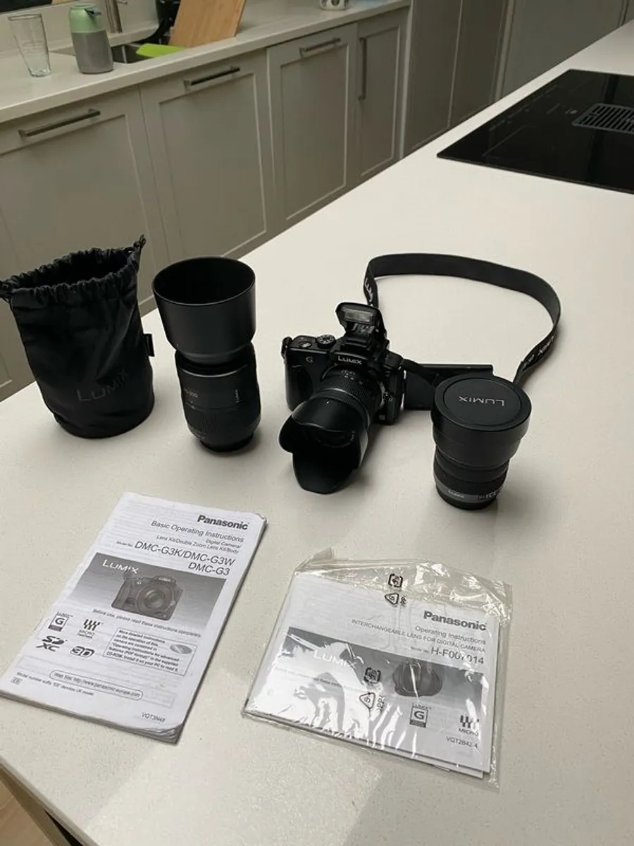 lumix G3 camera with lenses - Image 1