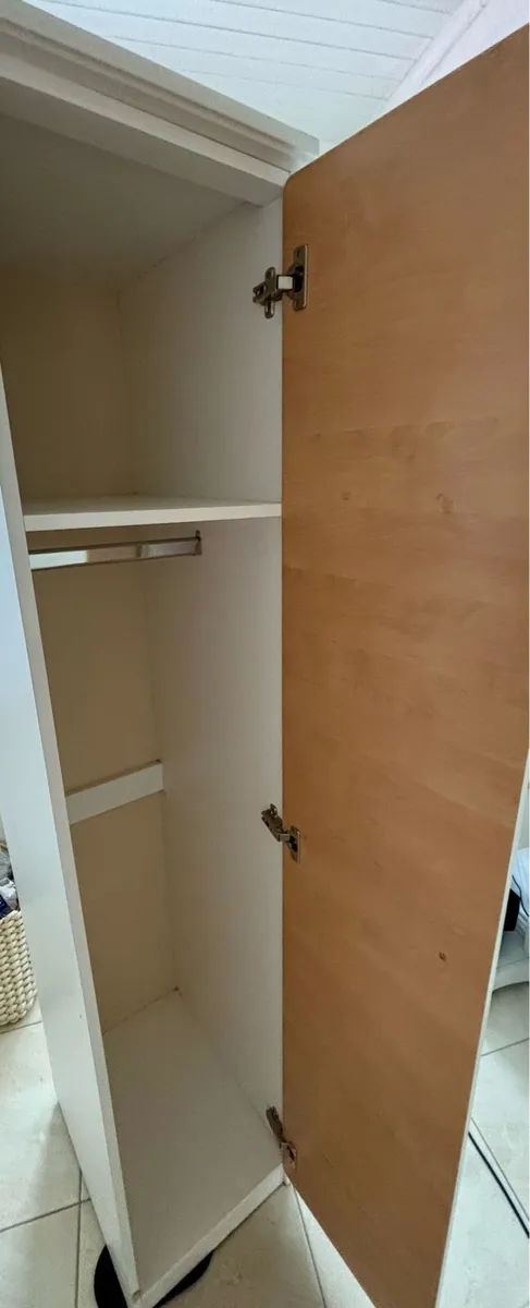Set Wardrobe + stool  white - Image 3