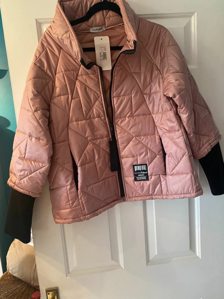 Women Quilted Pink Zapara Jacket - Image 1