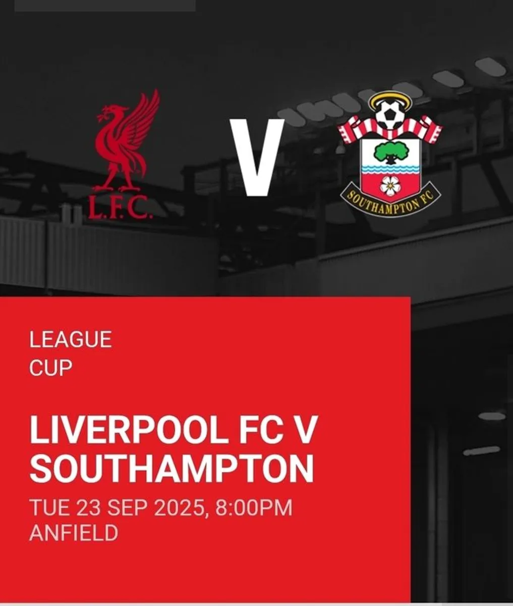 Liverpool vs Southampton tickets