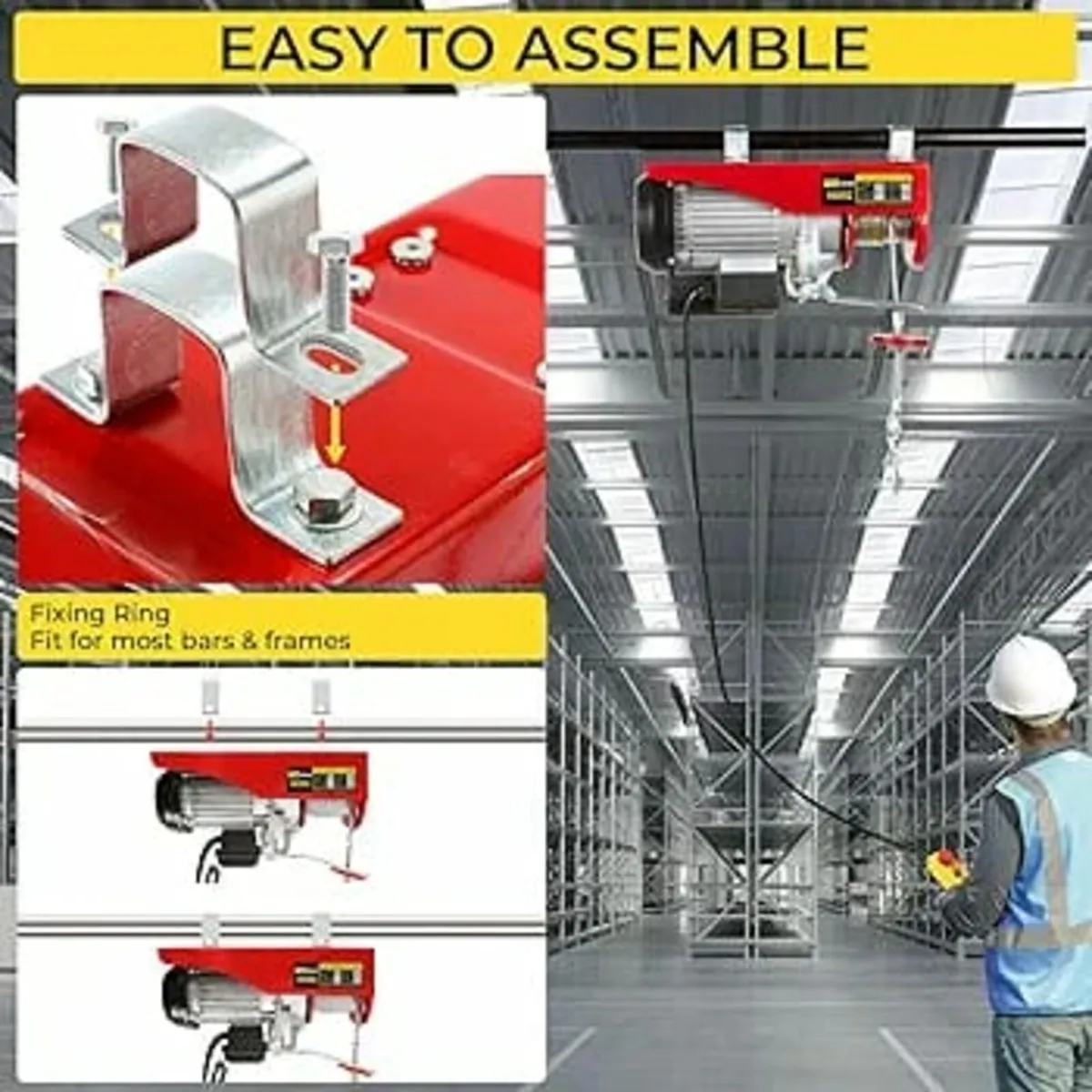 Electric Hoist Lift 400KG 881LBS Overhead Electric - Image 3
