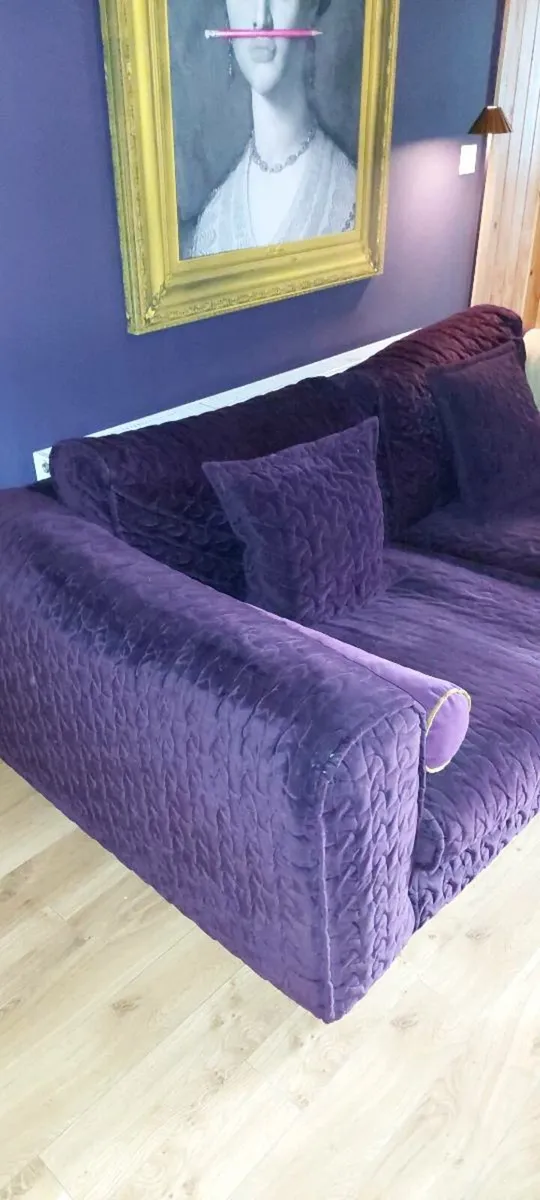 Couch and Footstool - Image 1