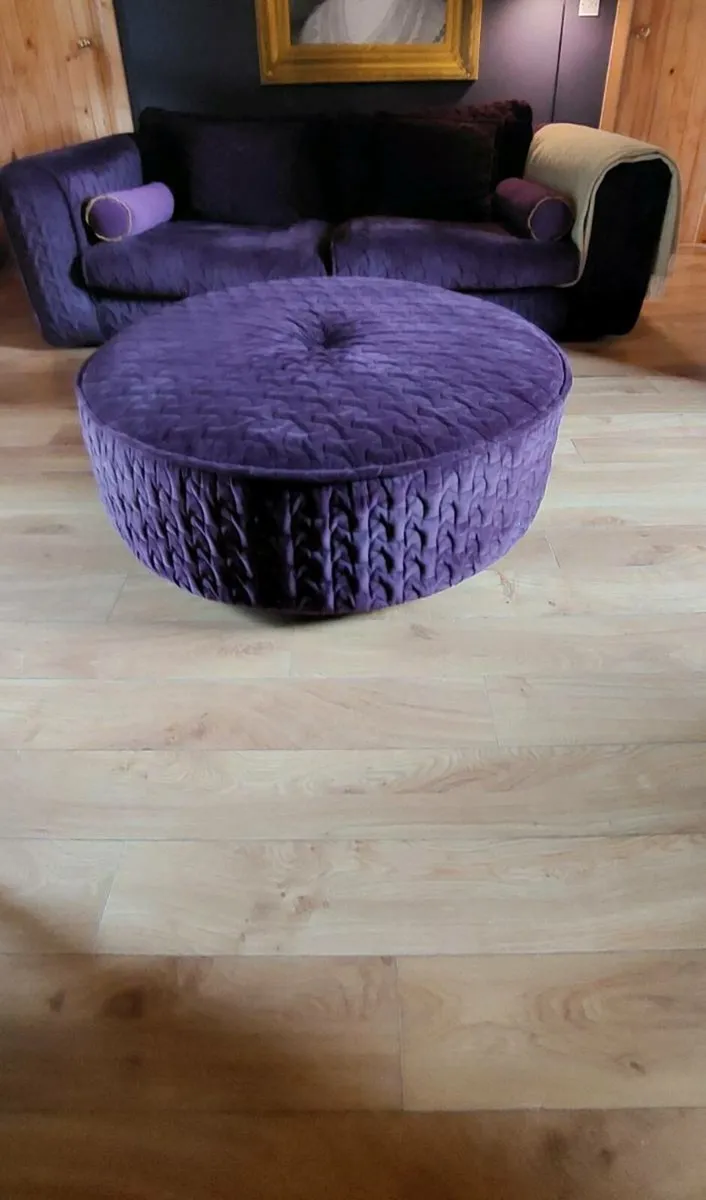 Couch and Footstool - Image 3