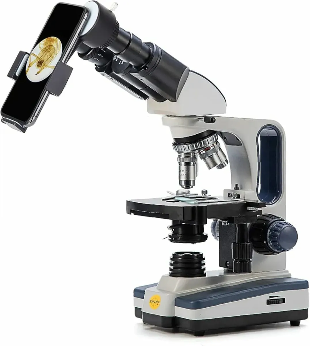 Binocular Microscope SW350B for Adults,40X-2500X,W - Image 1