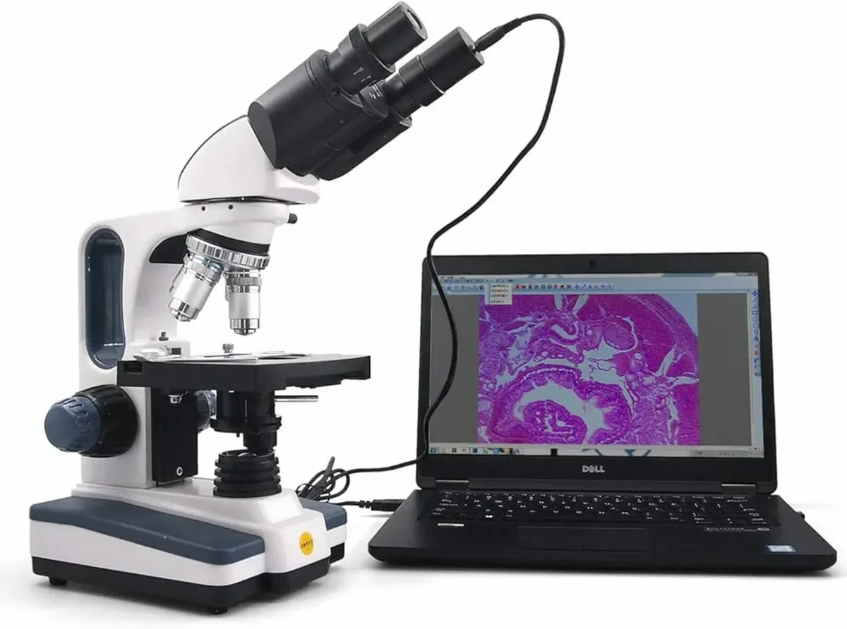 Binocular Microscope SW350B for Adults,40X-2500X,W - Image 3