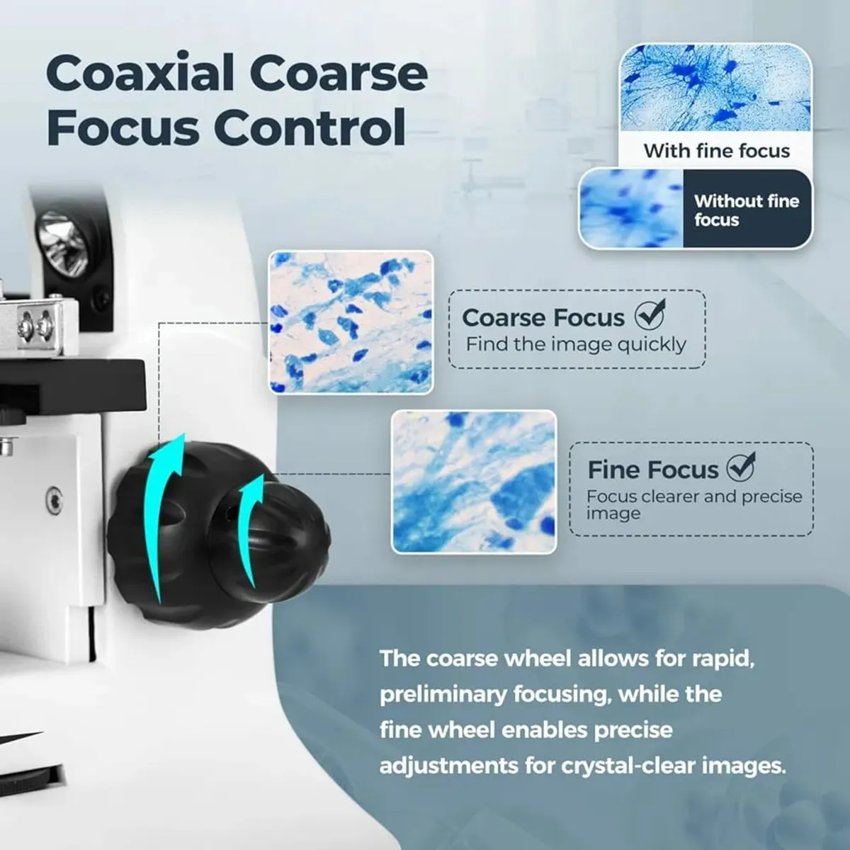 40-2000X Microscope for Kids Students Adults, with - Image 4