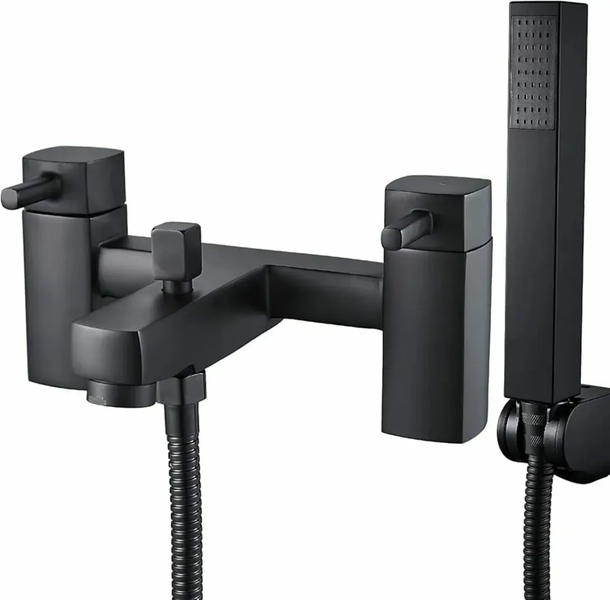 Bath Mixer Taps, NewEast Black Bathroom Shower Mix - Image 1