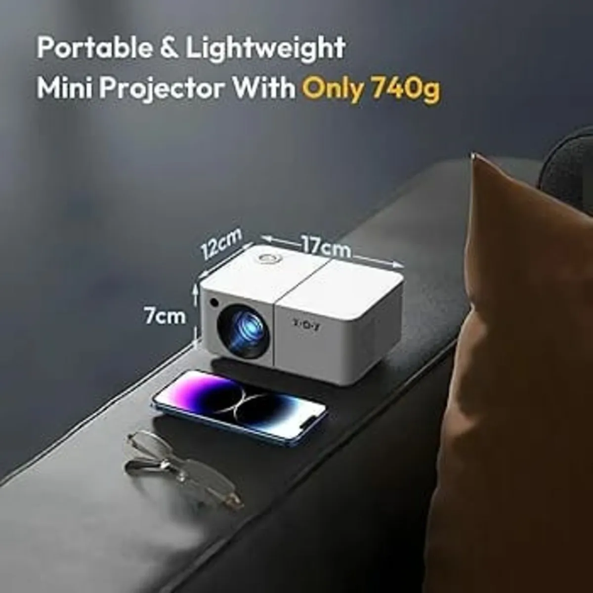 Mini Smart Projector, XGODY X2 Android 12 Portable - Image 4