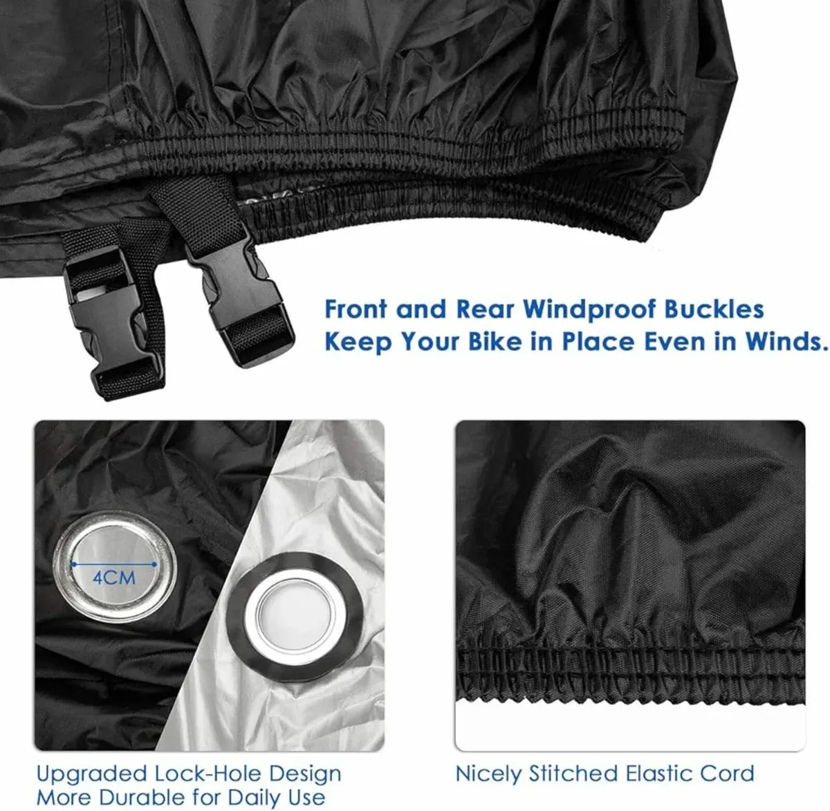 Motorbike Cover Waterproof Motorcycle Cover Outdoo - Image 4
