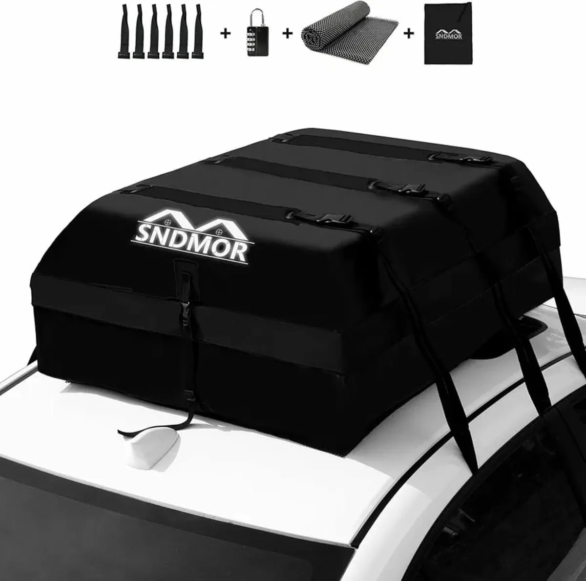 595L/21 Cubic Feet Waterproof Car Rooftop Cargo Ca - Image 1