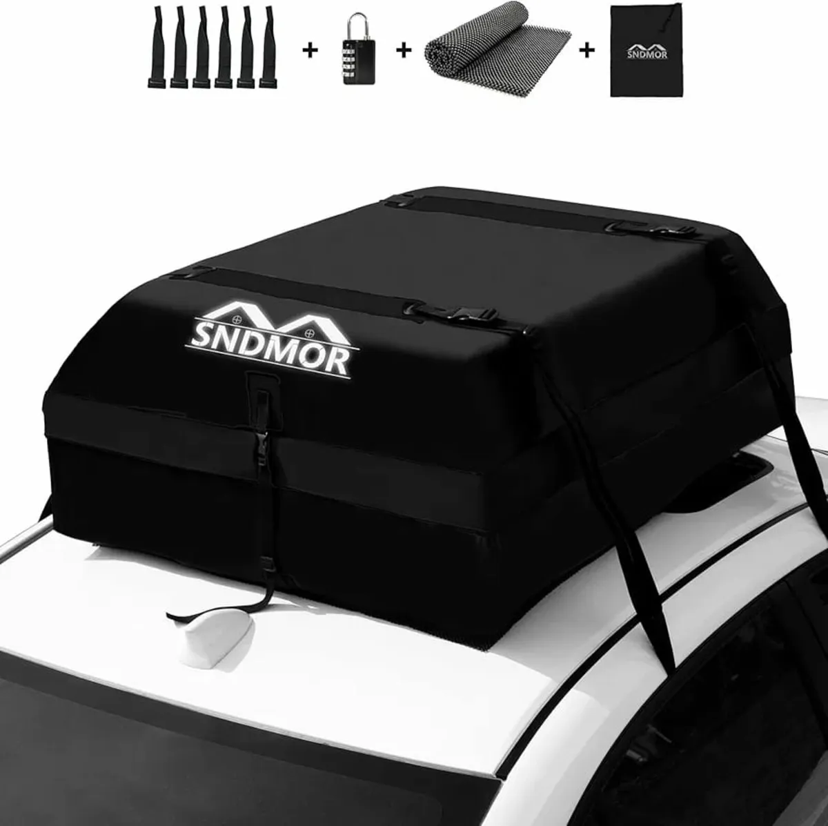 Car Roof Bag, 425L/15 Cubic Feet Waterproof Car Ro - Image 1