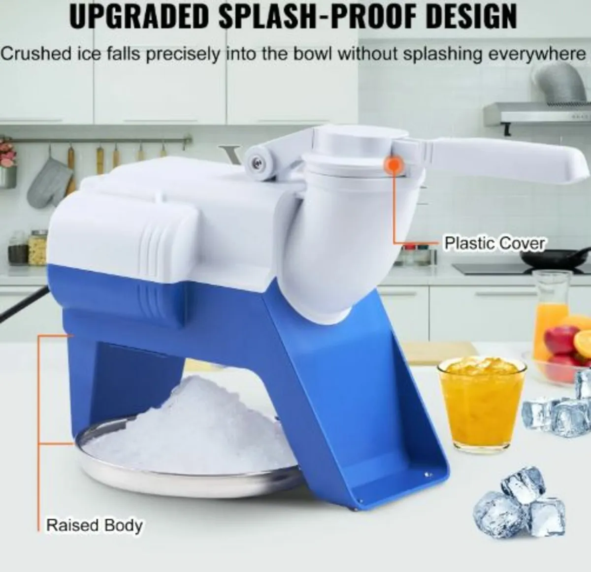 Electric Ice Crusher Machine 176LBS/Hr Snow Cone - Image 3