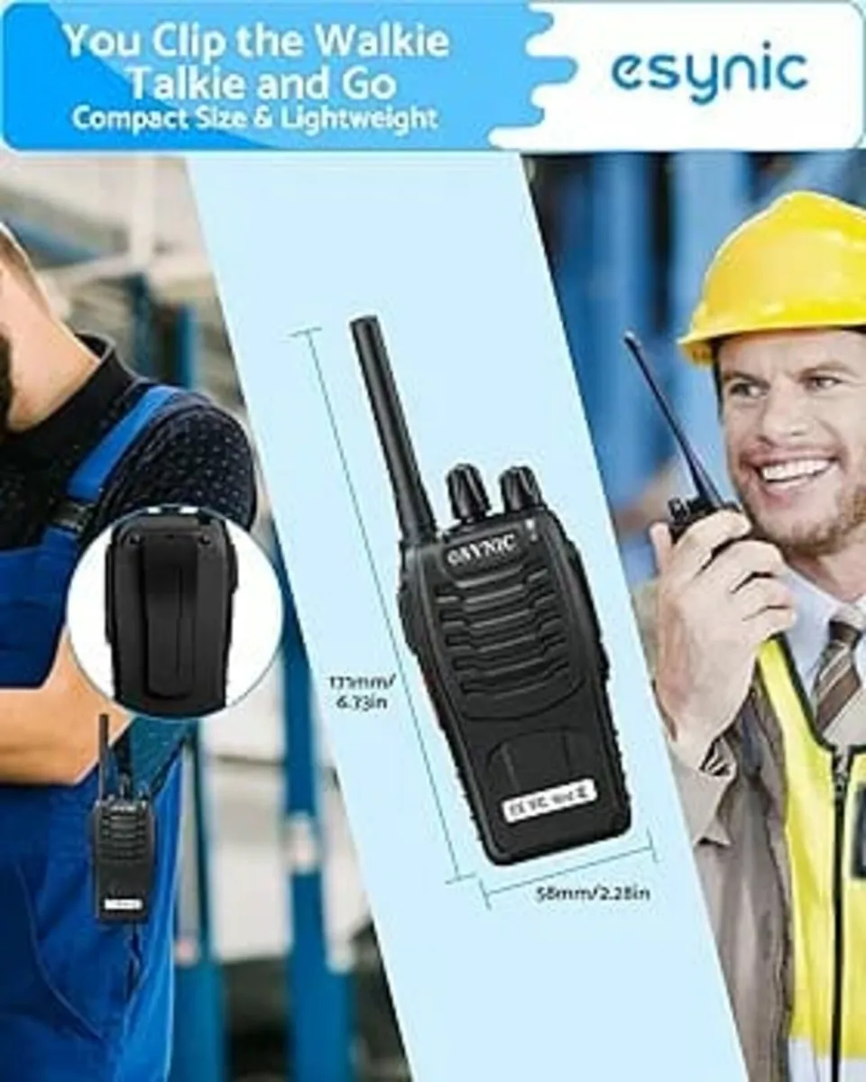 8Pack Professional Walkie Talkies for Adults Recha - Image 4