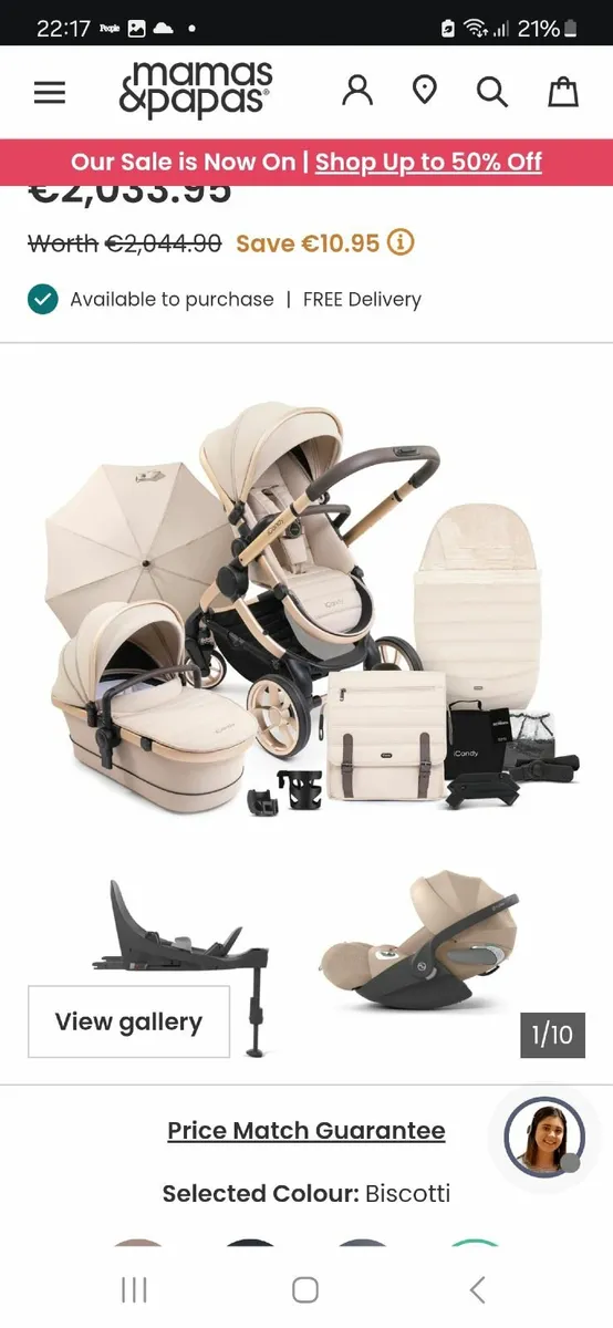 Icandy pram and car seat