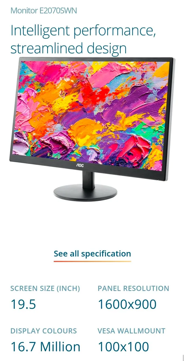 PC Monitor 19.5" - Image 4