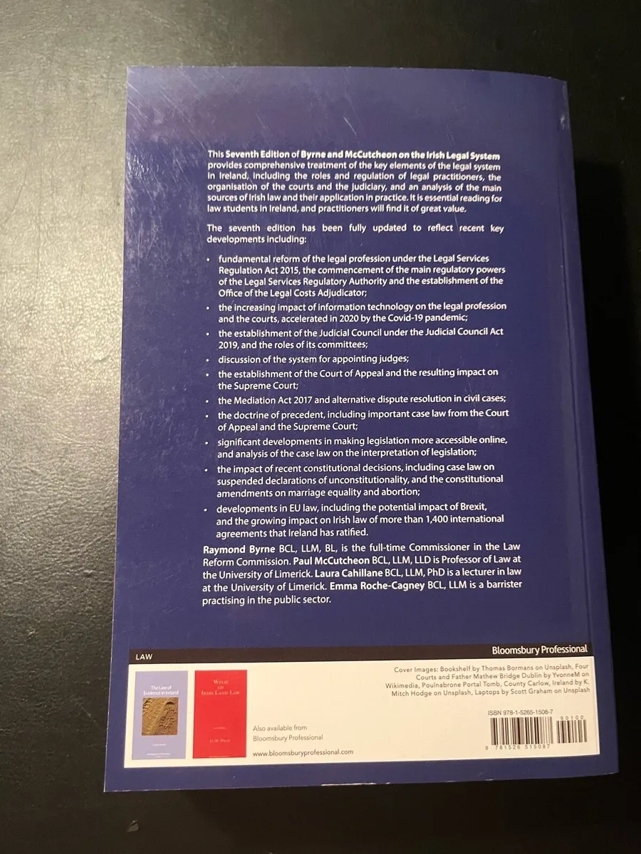 LAW BOOK : Byrne and McCutcheon, Irish Legal Sytem - Image 2