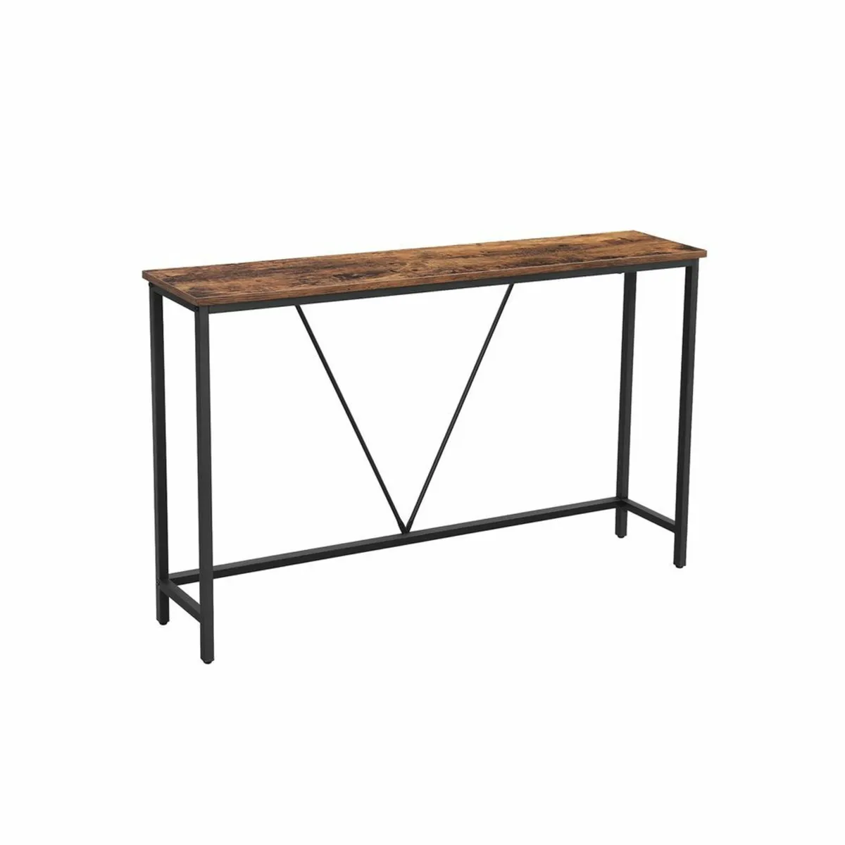 Console Table Vintage Brown-Black Narrow - Image 2