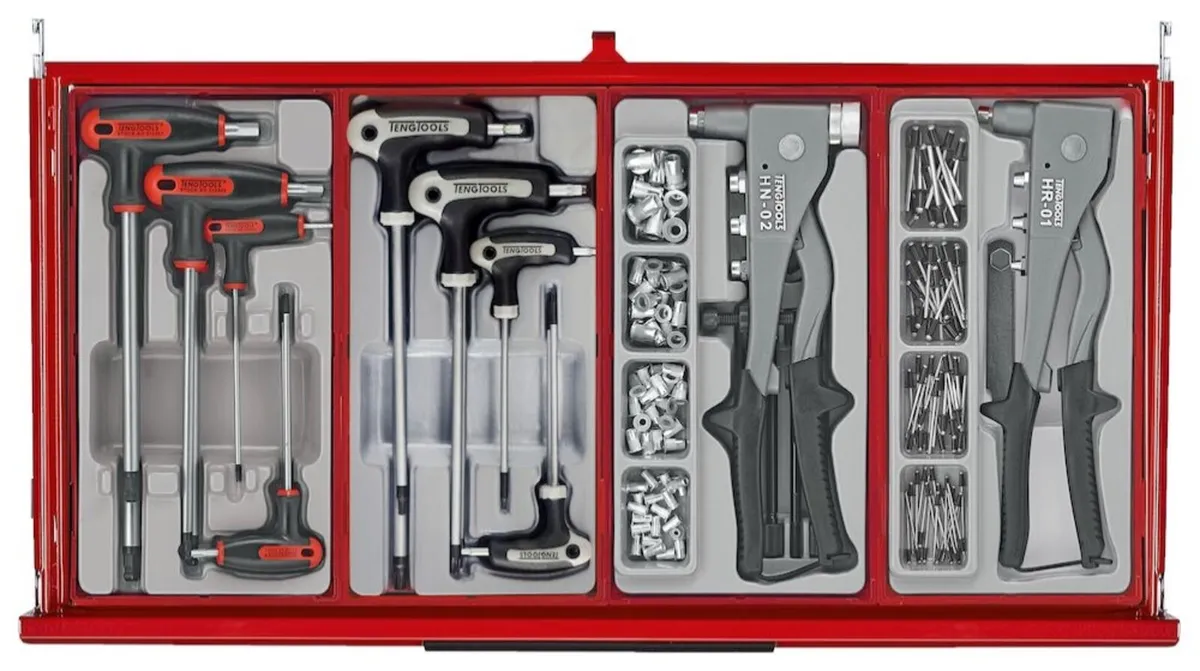 26″ PRO35™ Mega Master tool kit 1033 pieces red - Image 3