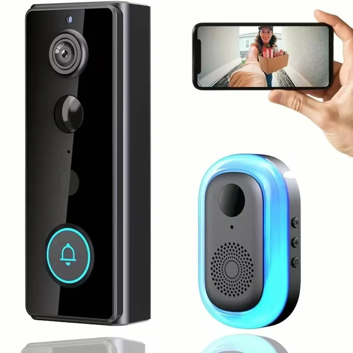 Doorbell Wireless Video with 2K HD Security Camera - Image 1