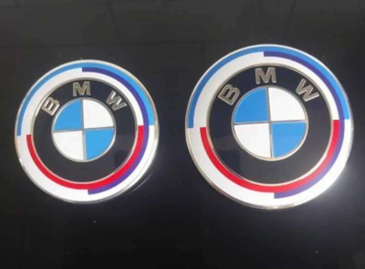 BMW Bonnet + Boot badge (50th) FREE POST - Image 3