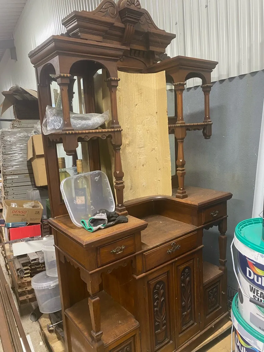 Victorian mirror back sideboard