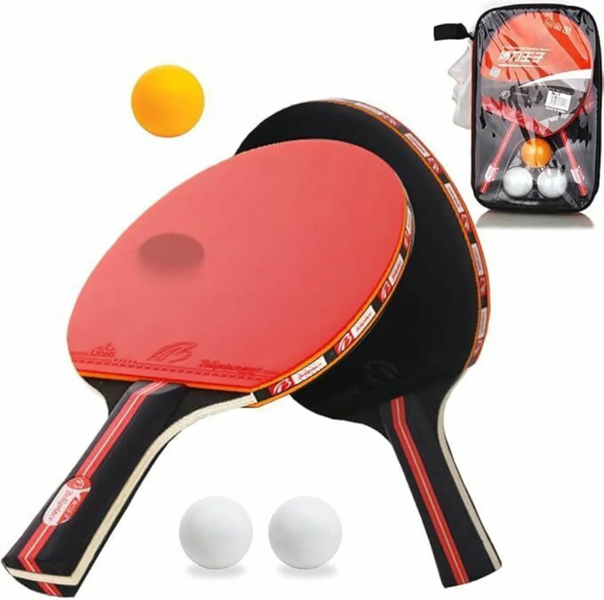 New Table Tennis Set with 2 Rackets and 3 balls - Image 1