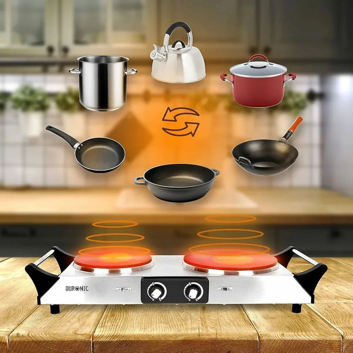 Hot Plate HP2 SS, Stainless Steel Table Top Cookin - Image 1