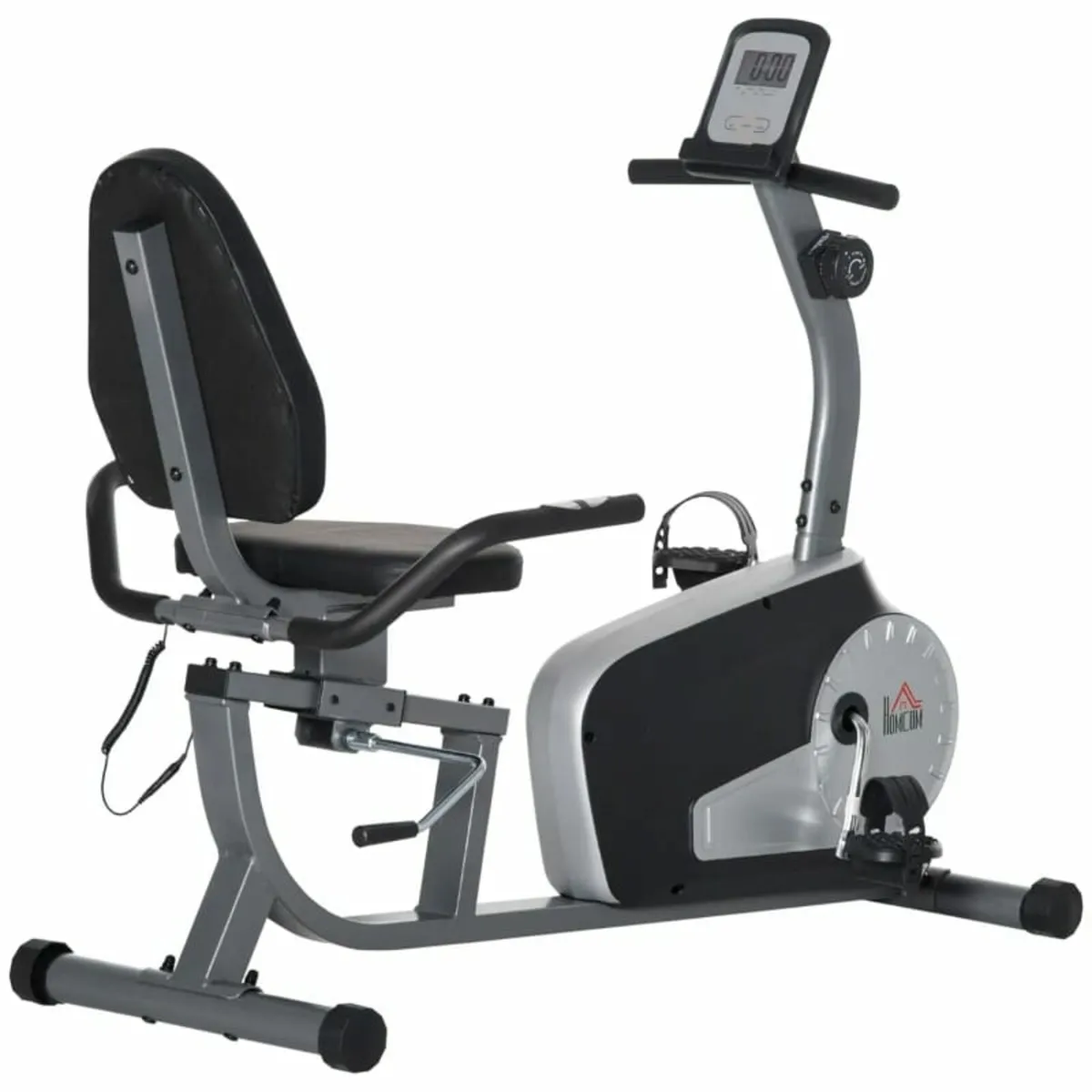 Semi-Reclined Magnetic Exercise Bike with LCD Mult - Image 1