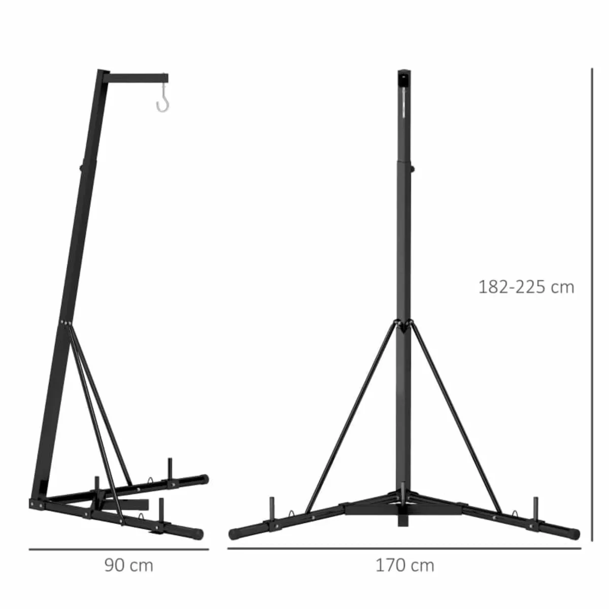 Foldable Punch Bag Stand for Heavy Bag, Speed Bag, - Image 2