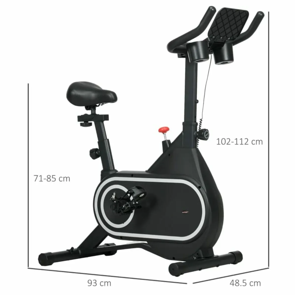 SPORTNOW Magnetic Indoor Cycling Bike, Exercise Bi - Image 2