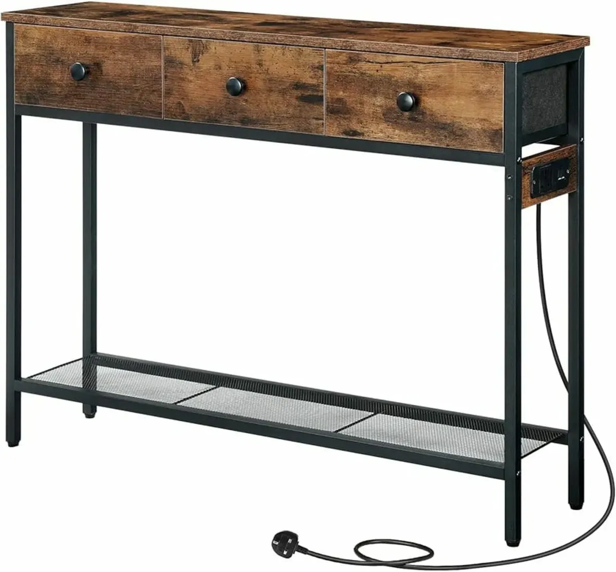 Table for Hallway, 100 cm Console Table with Power - Image 3
