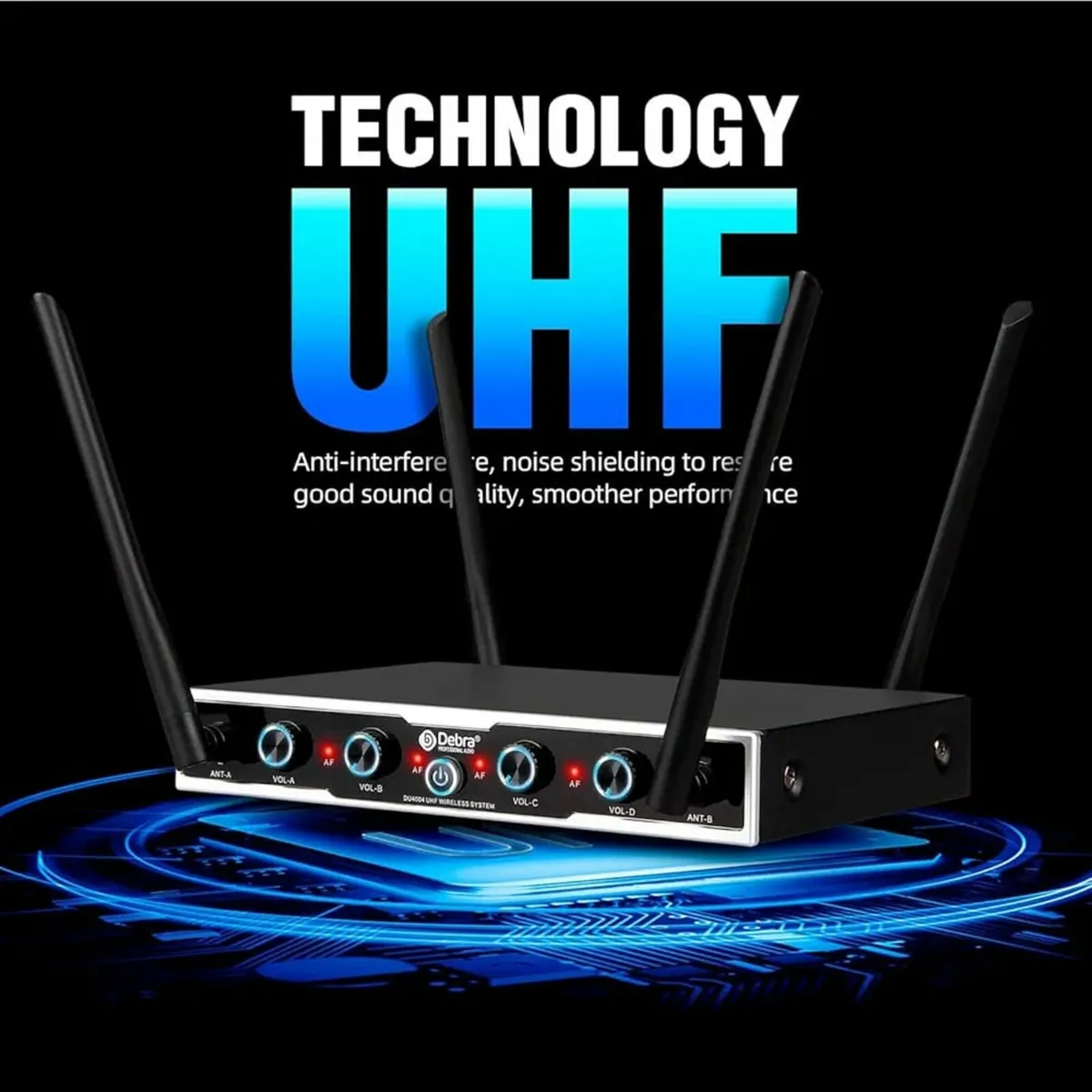 Wireless Microphone System with Bodypack Transmitt - Image 3