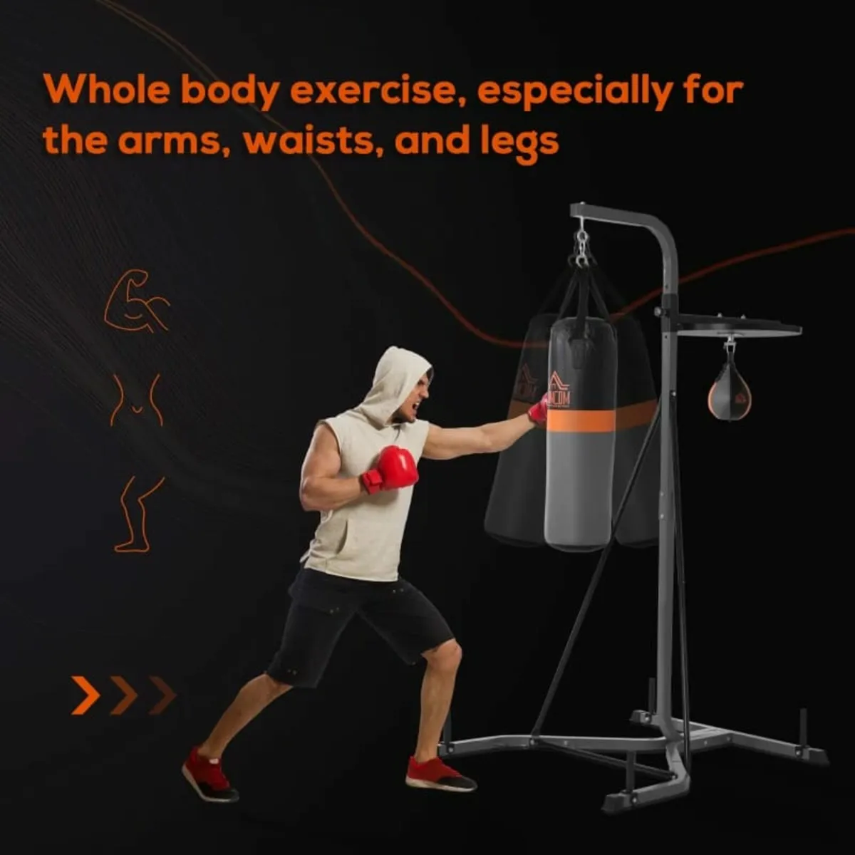 Freestanding Boxing Punch Bag & Speed Ball Station - Image 4