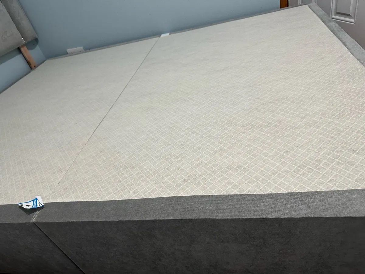 King size bed frame with mattress - Image 3